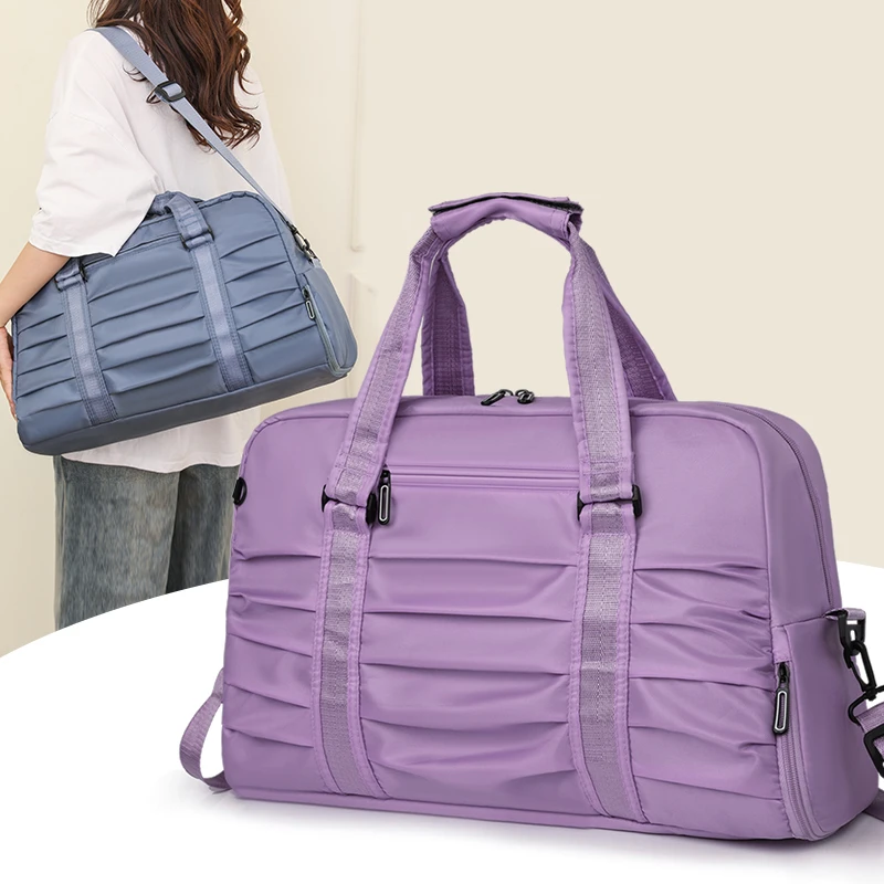 Bolso de mano de nailon de gran capacidad para hombre y mujer, bandolera de hombro, informal