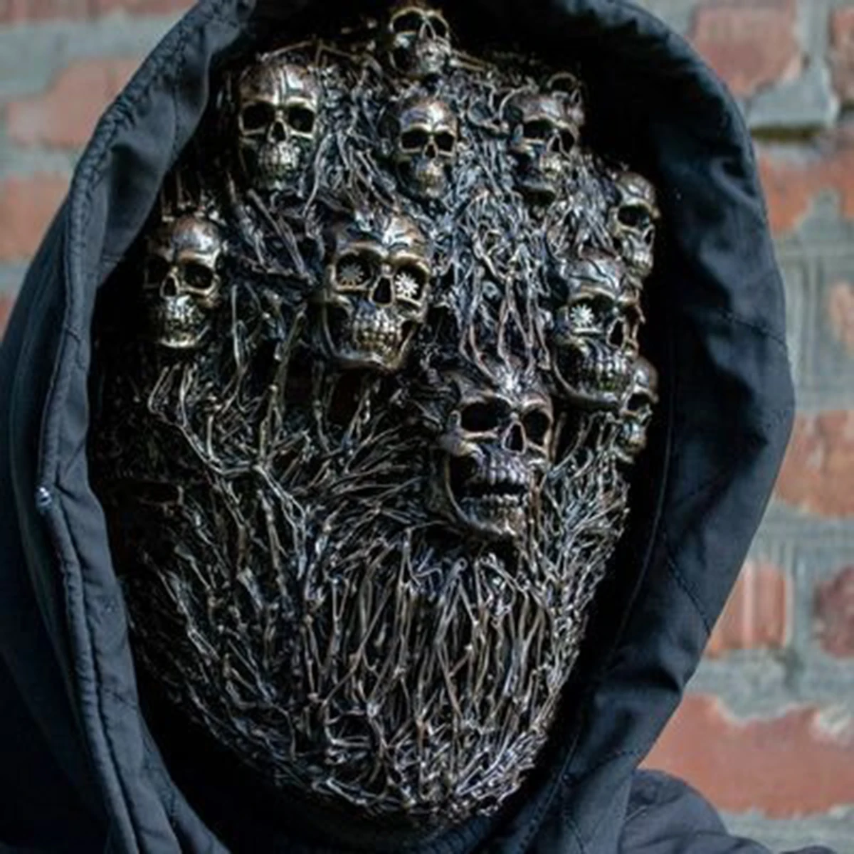 Scary Steam Skeleton Mask for Halloween Cosplay and Masquerade Parties - Perfect Gift for Men