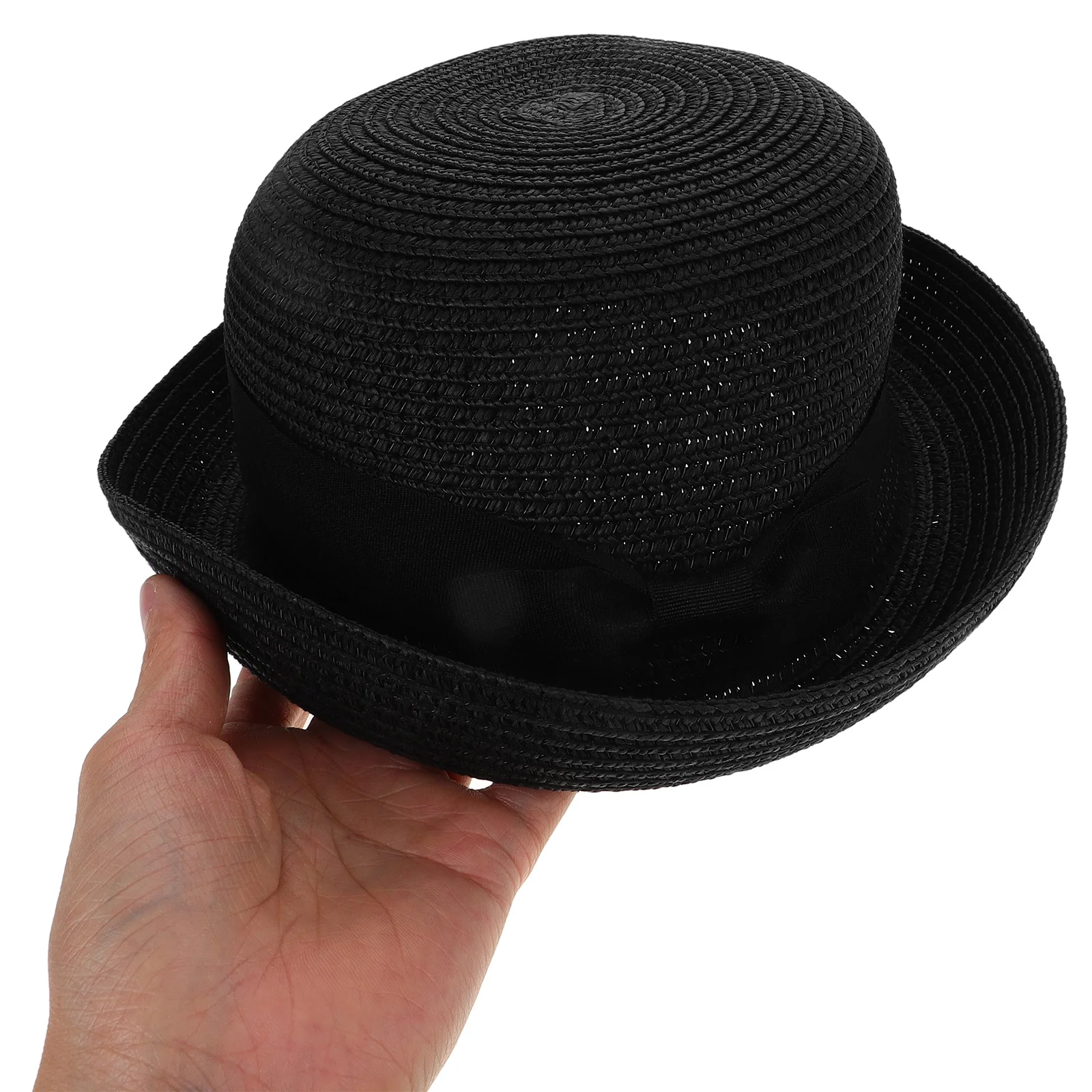 

Dome Hat Straw Blend Bowknot Roll Up Brim Foldable Beach Cap Free Size 56cm 58cm Girls Summer Sun Hat
