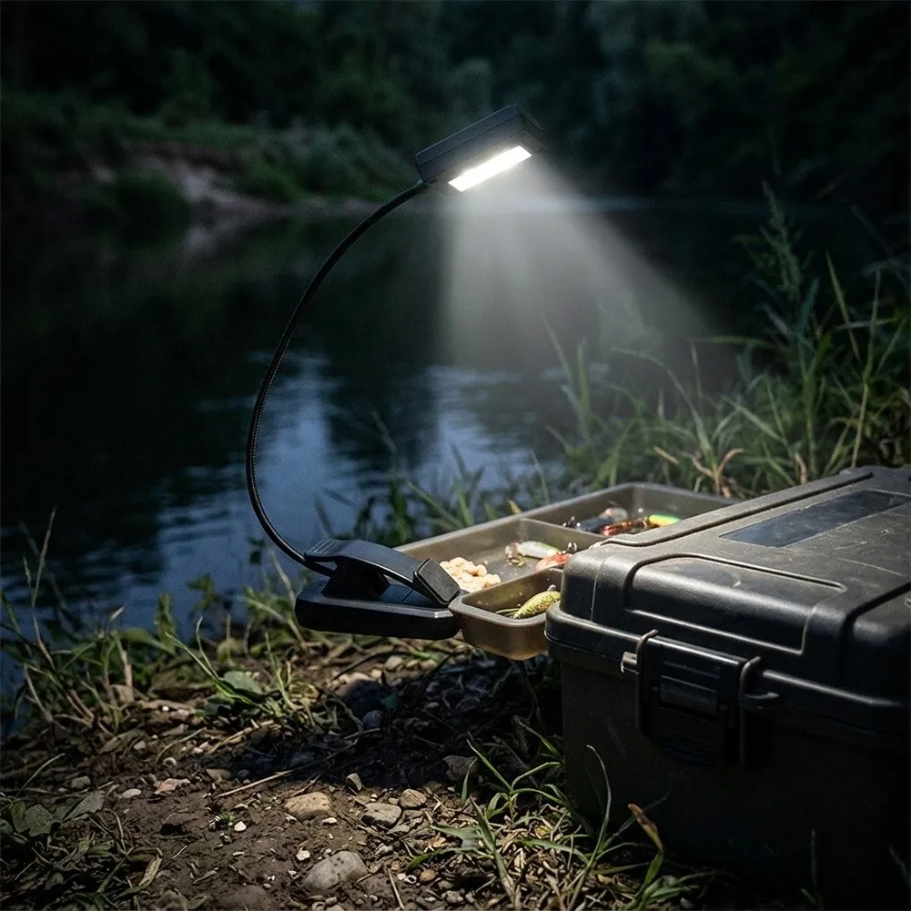 LED Lamp Designed for Night Fishing with Red Mode to Reduce For Critter Presence and White Mode for Detailed Visibility