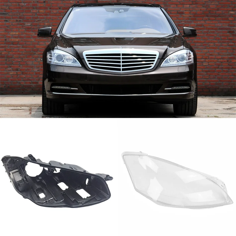

Для Mercedes Benz S Class W221 2010 2011 2012 2013 S280 S300 S350 S500 Автомобильная база фары Корпус фары База передней фары Стекло