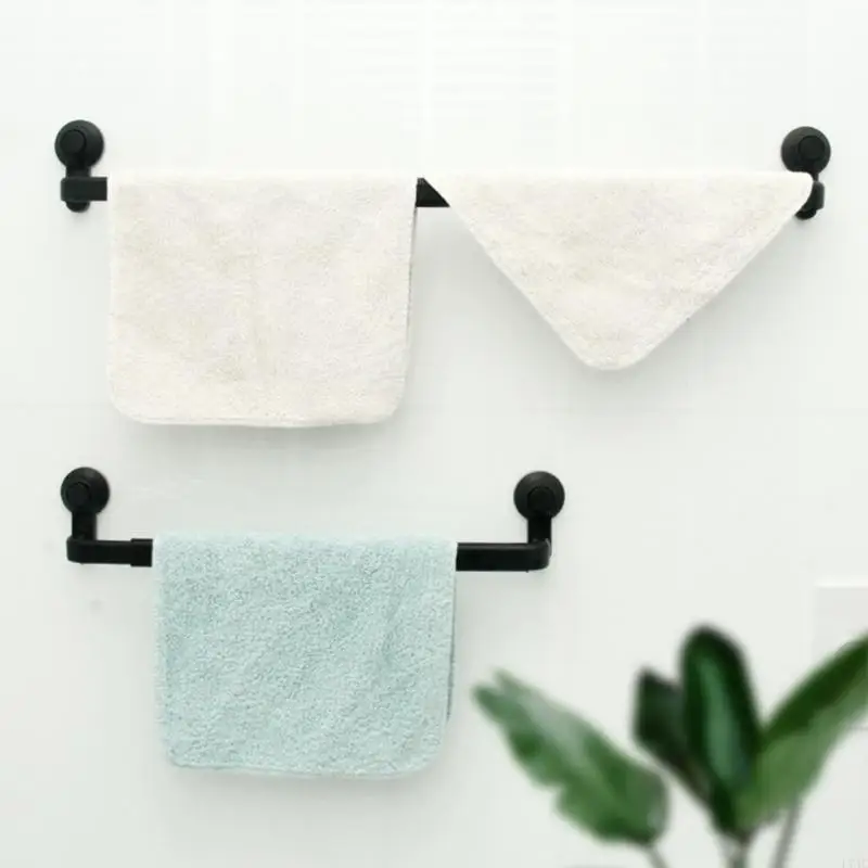 

Современная кухонная телескопическая вешалка для полотенец, вакуумная присоска, вешалка для полотенец, подвесные полотенца для рук, белый/черный