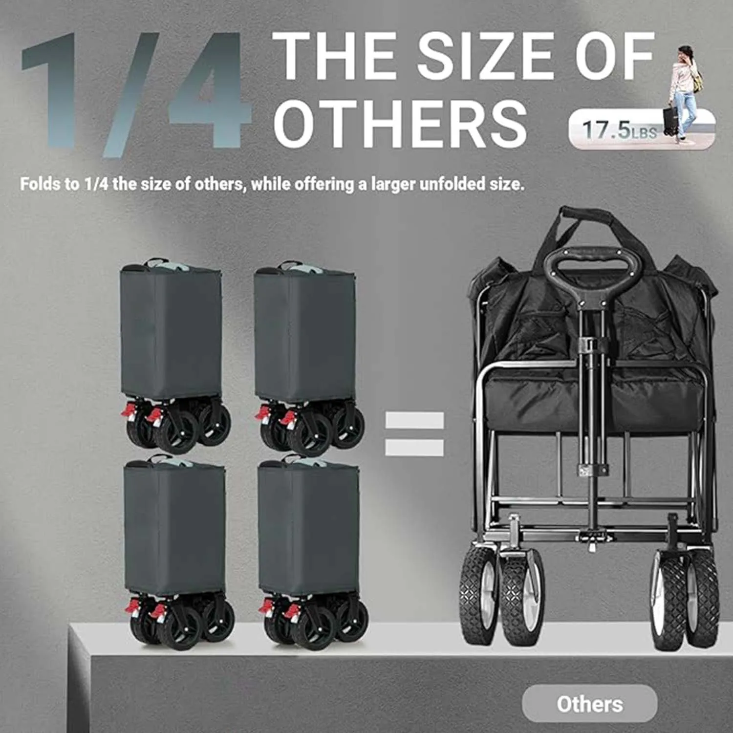 Picture 4: Light Functional Robust Folding Wagon Cart