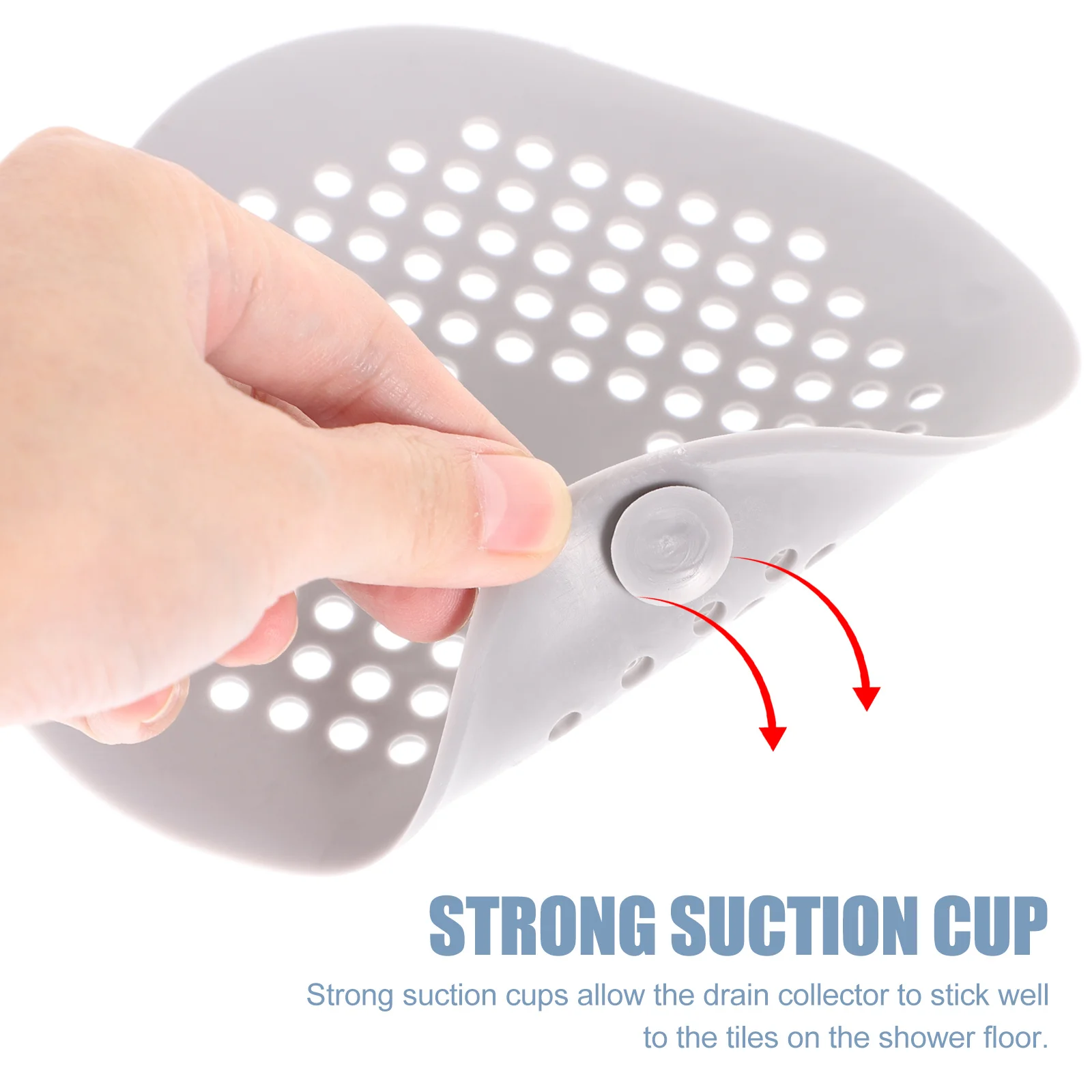 

4pcs Square Drain Stopper Cover For Bathroom Bathtub Kitchen Thickened Hair Catcher No Clogging Anti Odor Smooth Edge Drain