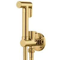 Wall Mounted Toilet Bidet Sprayer Set Brass Single Cold Shattaf Bathroom Shower Bidet High Pressure Gun Chrome Gold