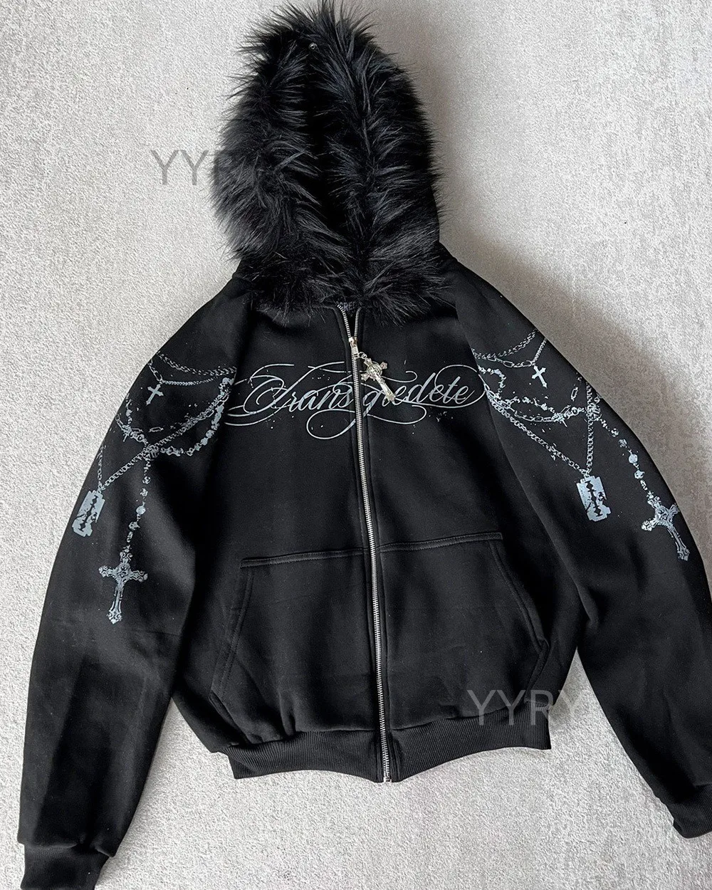 Autumn and winter new unisex hoodie jacket with zipper design, simple and versatile for daily use, warm black zipper jacket
