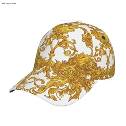 Golden Baroque Outdoor Sport Caps Baseball Hat Men Women Visor Cap Baseball Cap Street Hip Hop Caps golf hat men