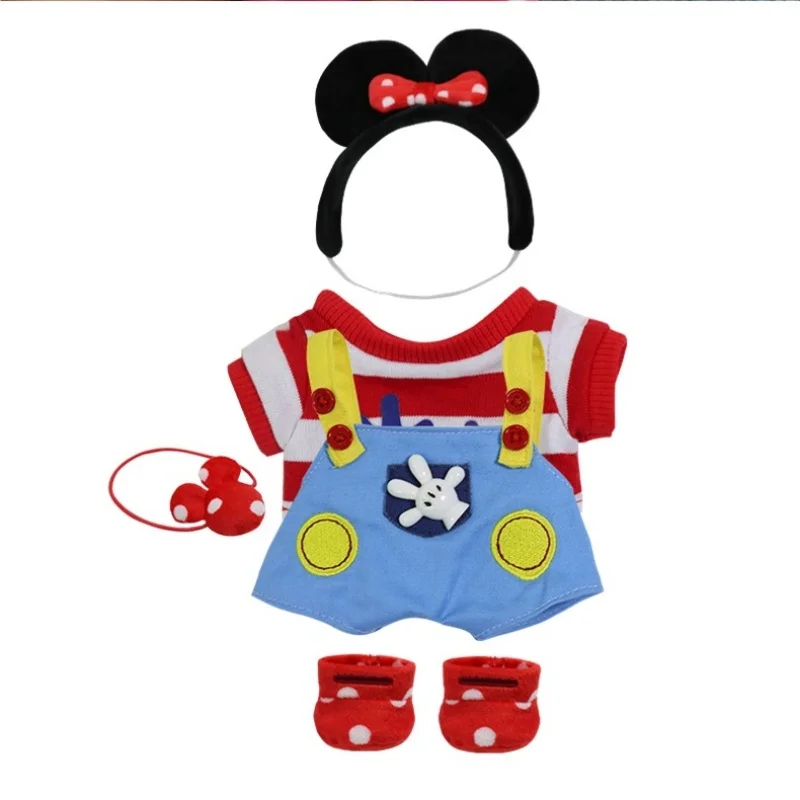 Original Labubu Polka Dot Minnie Cotton Doll Clothes Unisex 20cm15cm Dolls Accessories Toy Hobbies Doll Bag And Dolls Clothes
