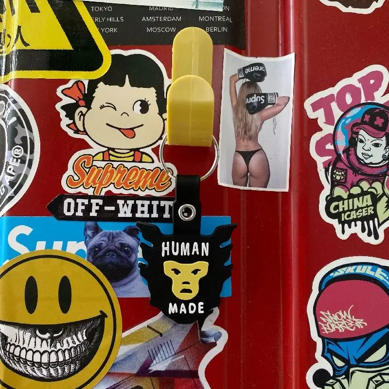 2026 Human Made Cartoon Keyring Bag Hanger Nigo Cute Streetwear Pendant Gift