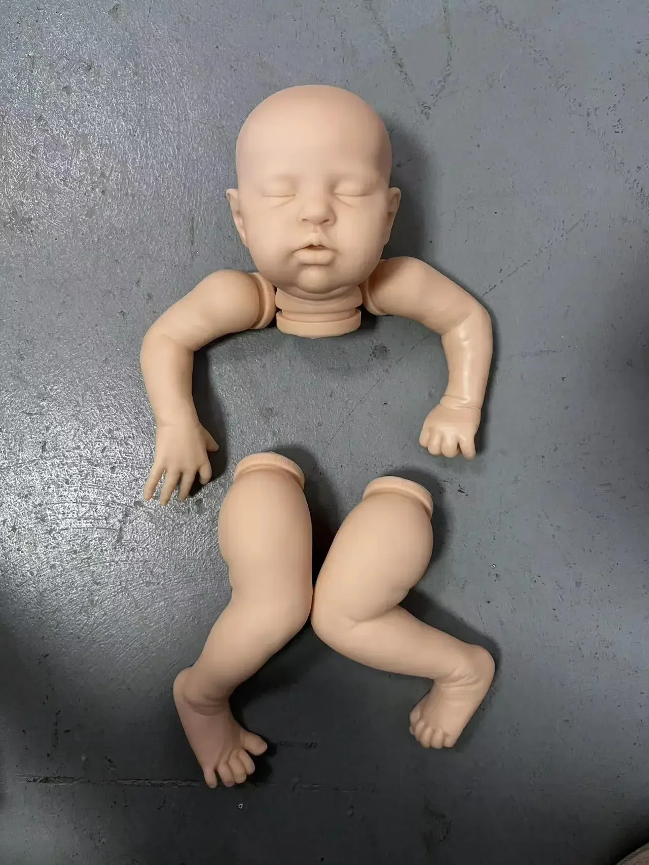 

NPK 20 дюймов Reborn незавершенный неокрашенный комплект кукол Тедди DIY детали с тканевым корпусом свежий цвет мягкое на ощупь