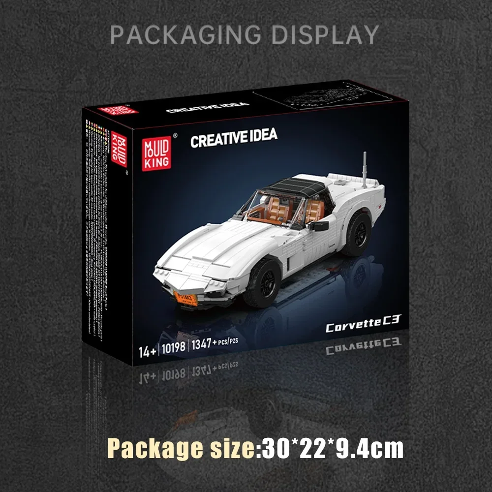 Schimmel Koning 10198 Corvette C3 sportwagen Model Racewagen Plastic Monteren Kit Bricks Sets Bouwsteen sets speelgoed voor Kinderen