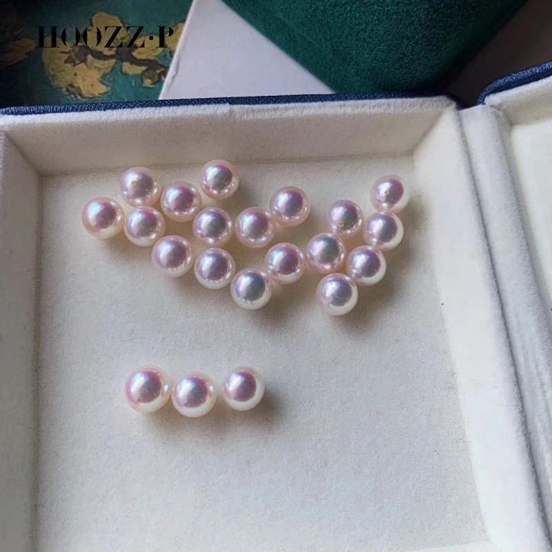 HOOZZ.P One Loose Akoya Pearl AAAA High Quality 8-9mm Round Genuine Real Natural Seawater Cultured Wholesale Jewelry Accessories