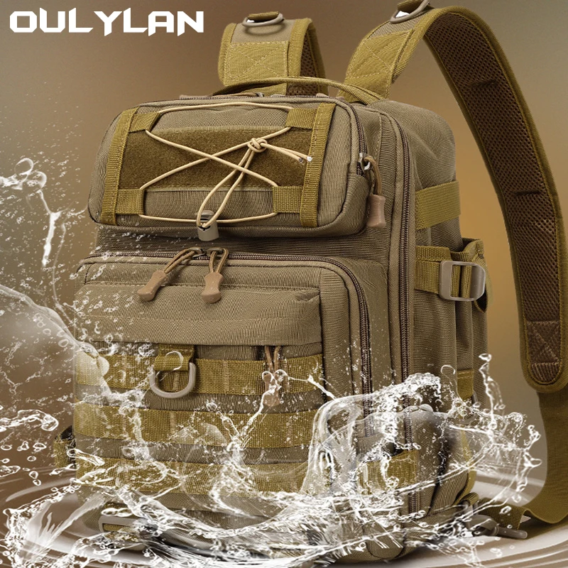 Oulylan уличная камуфляжная сумка через плечо, тактический дорожный рюкзак, сумка на ремне, походный охотничий рюкзак для мужчин и женщин