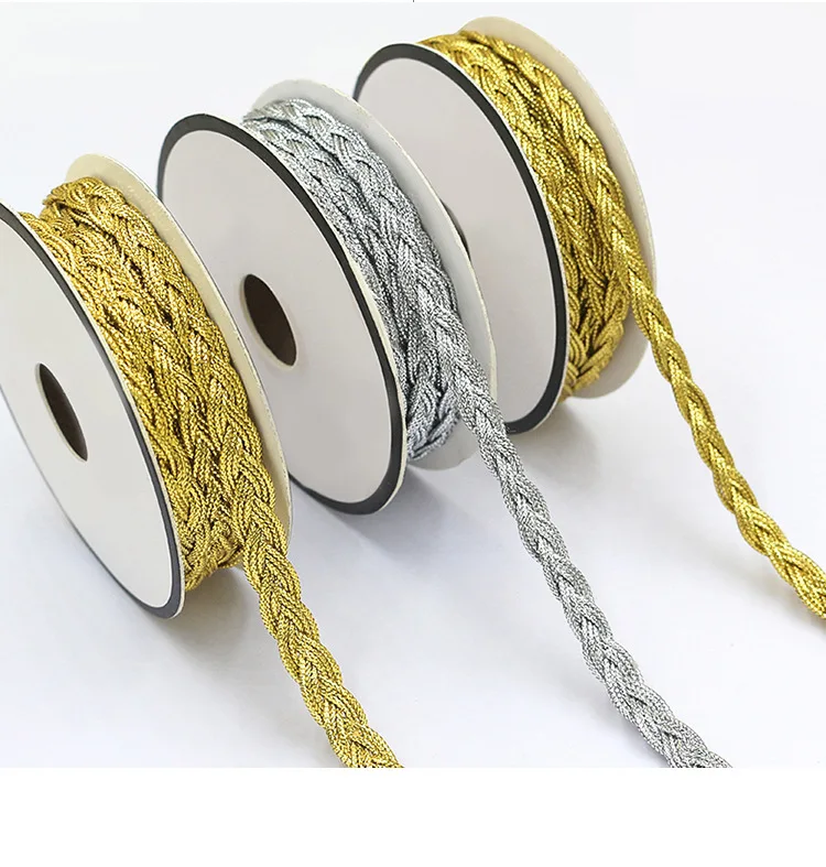 2 Yards Sewing Braid Lace 8mm Ribbon DIY Handmade Hat Party Decoration Laces for Clothes Sewing Wedding Dress Trim Embroidery