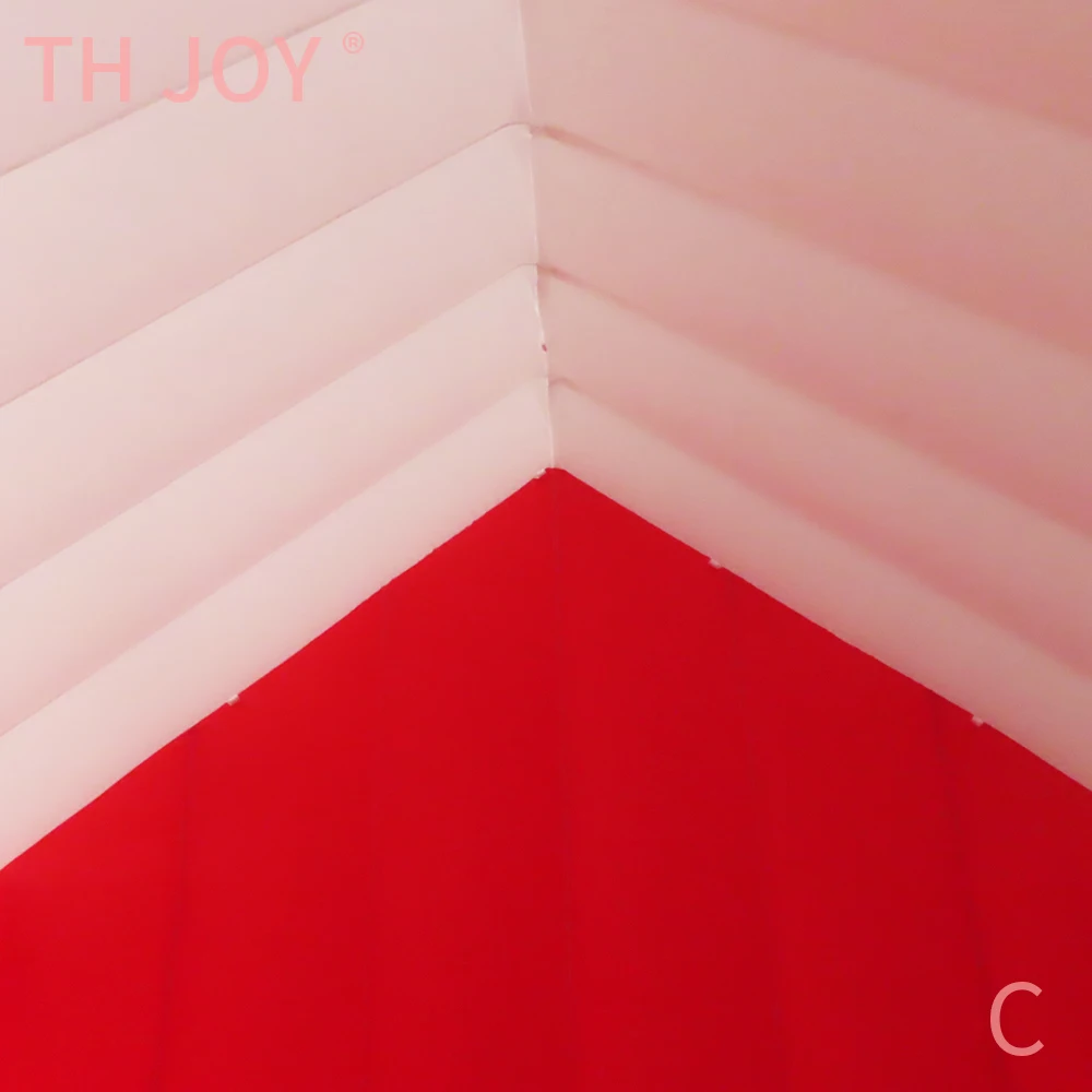 Envío aéreo rápido a puerta, Papá Noel inflable con casa de cabina, casa navideña inflable gigante con combos de anciano X mas