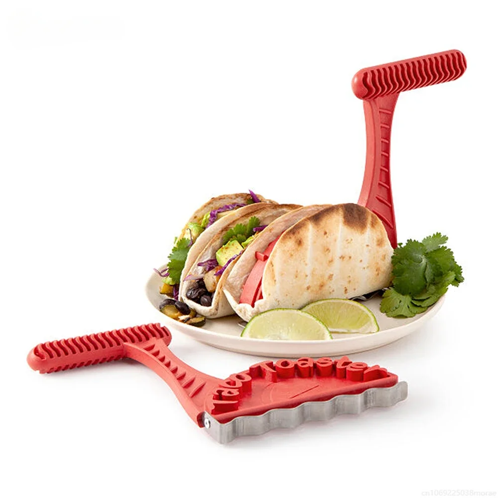 Tortilla Maker Gadgets Household Taco Toaster Shell Maker Bakeware Tools Kitchen Accessories Burrito Spatula Baking Tongs Pizza