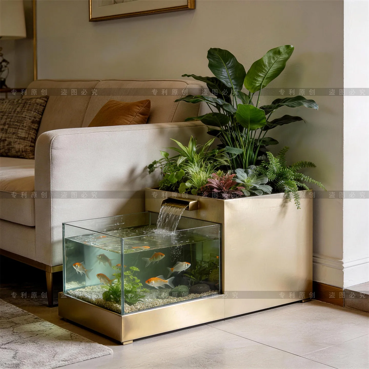 2026 new landscaping ecological sofa creative side few circulation flow to make money ornament