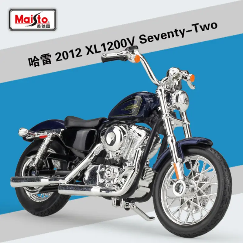 Maisto 1:18 Harley XL 1200V Seventy-Two Alloy Motorcycle Model Diecasts Metal Street Motorcycle Model Simulation Childrens Gifts