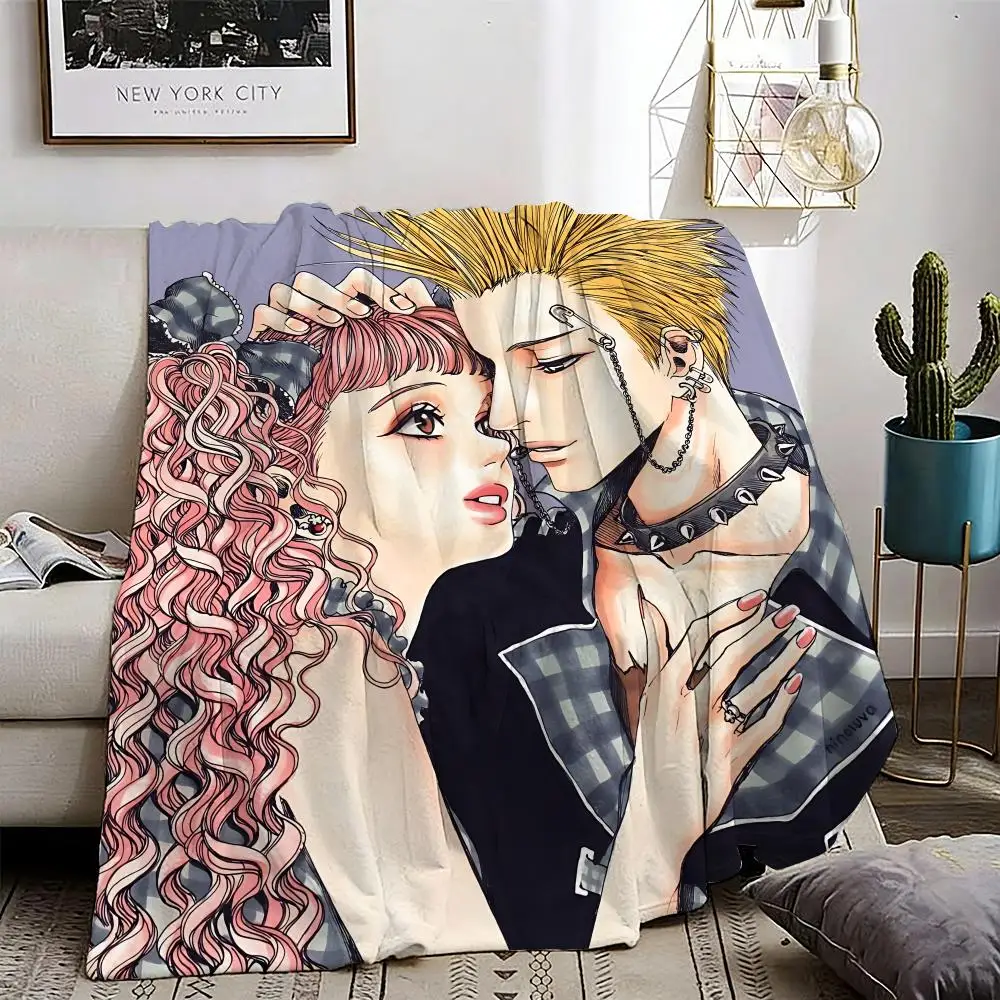 Anime Paradise Kiss Throw Lightweight 240g Flannel Blanket Soft Skin-friendly for Summer Cooling