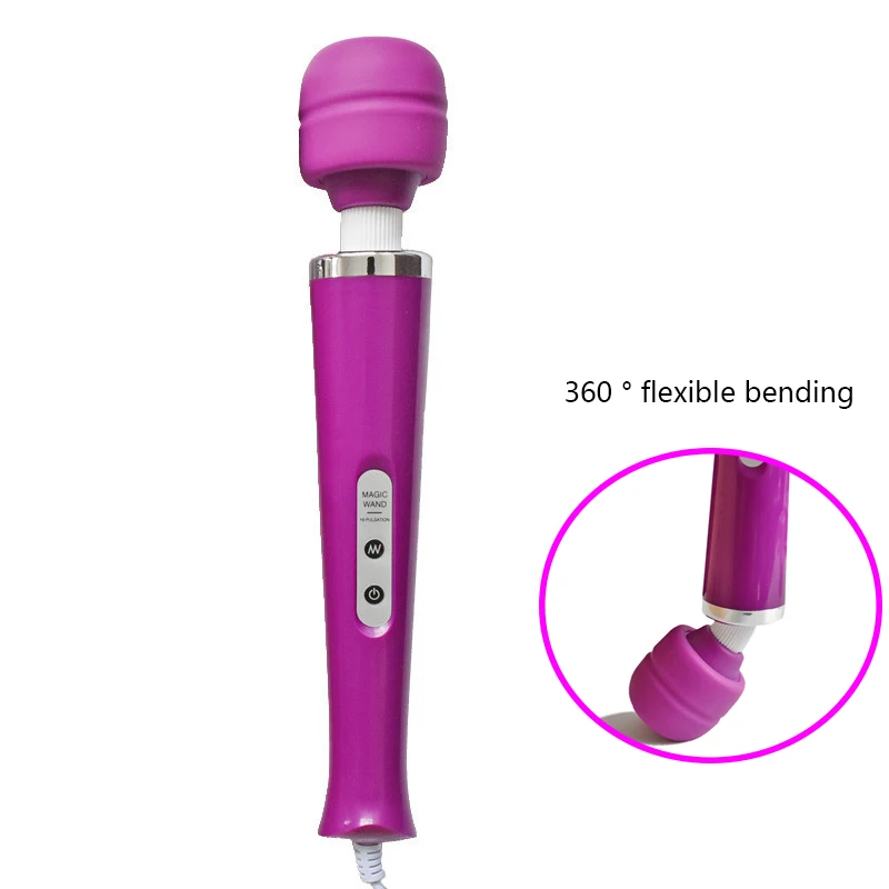 New 10 Speeds Magic Wand Massager,Big Magic Wand Massage Stick AV Vibrators Sexy Clit Vibrator Sex Toys for Women 32 * 6CM