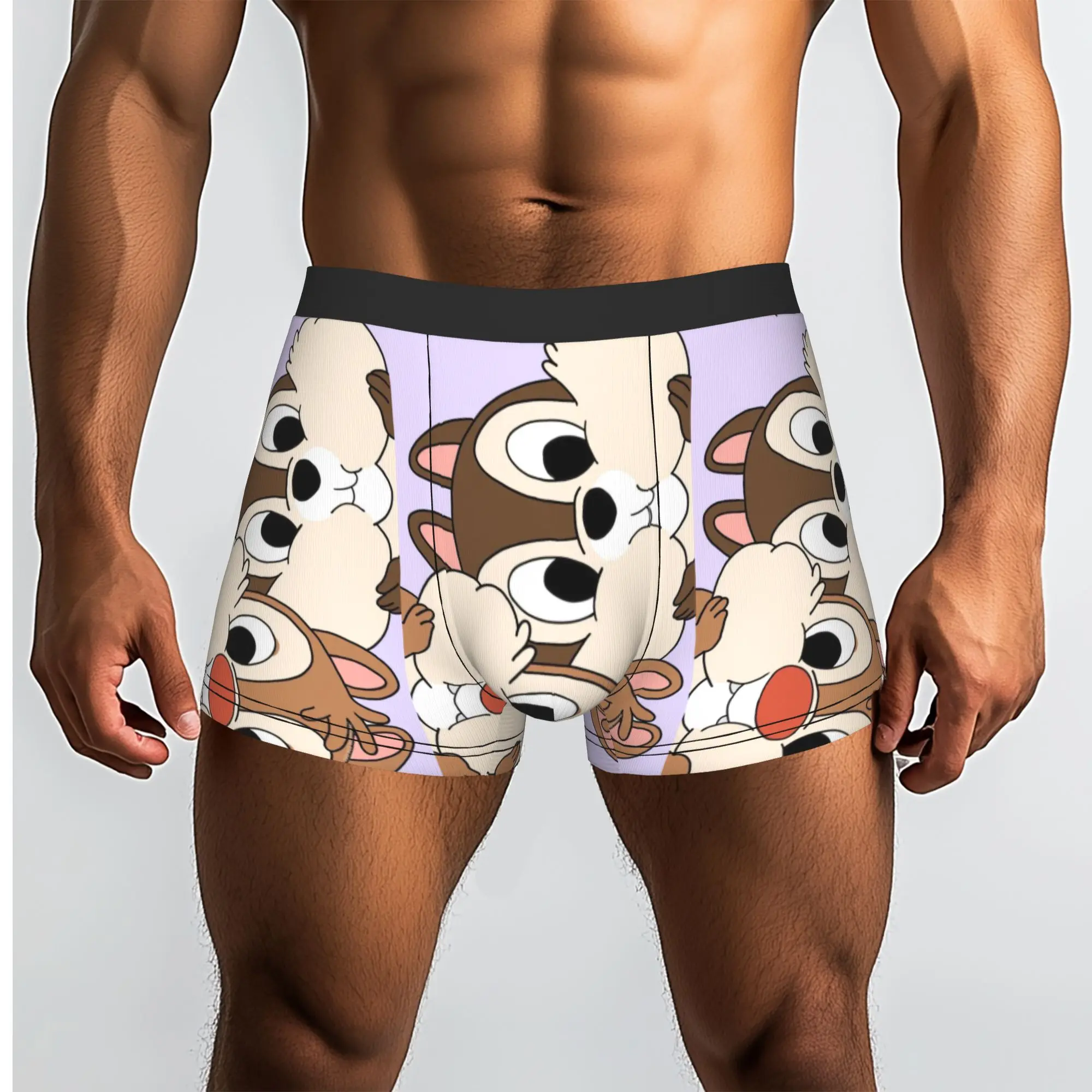 Custom Male Cool Chip Anime D-Dales Underwear  Boxer Briefs Soft Shorts Panties Underpants