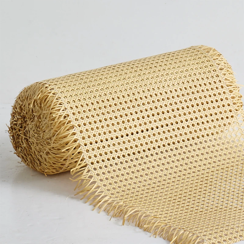 Material tecido multifuncional da tela do quadro da porta da mobília da decoração do verniz do teto natural octogonal da tecelagem do rattan plástico