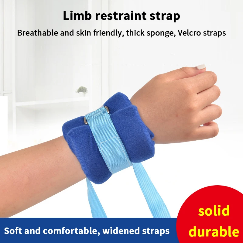 【HB】1Pcs Limb Restraint Strap Breathable Patients Hand Feet Fixer Limb Fixed Strap Belt For Hospital Elderly Mental Patient Use