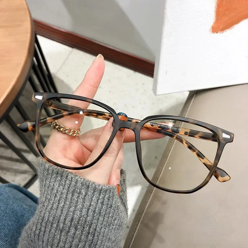 Finished Ladies Myopia Glasses Retro Anti Blue Light Blocking Near Sight Eyeglasses Optical Prescription Short-sight Eyewear