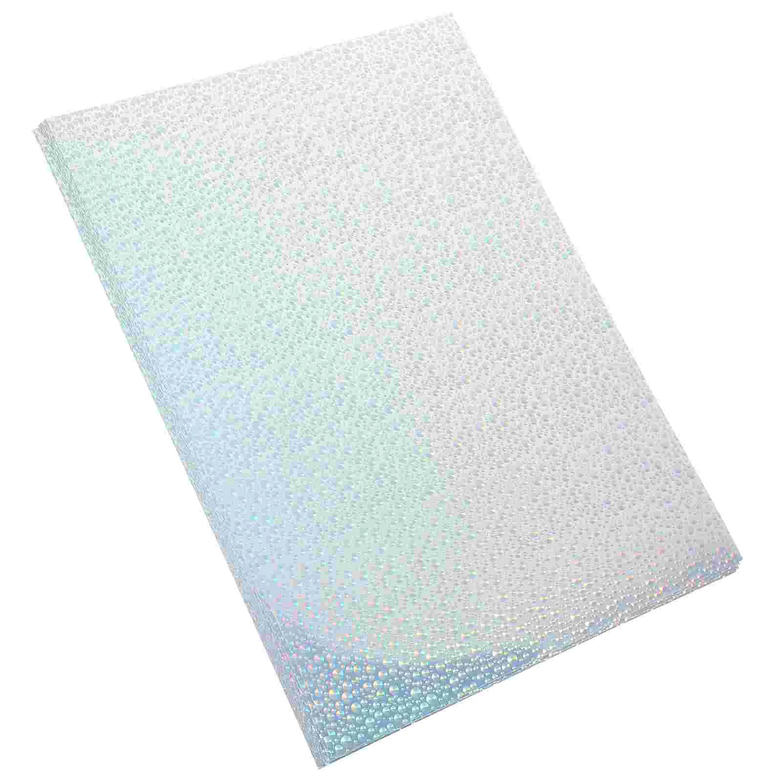 20 Sheets Holographic Printing Paper Square Labels Stickers Nail Printable Printer Large Mailing Fully Transparent