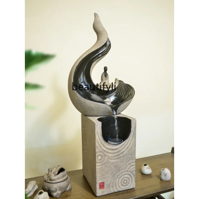 

Zen Tea Room Flowing Water Ornaments New Chinese Style Home Hallway Decorations Home Landscape Circulating Water decor