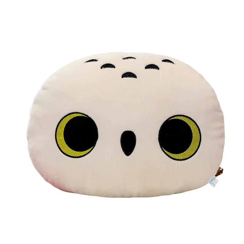 Miniso 25-60cm hedwig boneca de pelúcia preenchimento lenço macio coruja anime travesseiro de pelúcia bonecas coleção quarto ornamento presente aniversário das crianças
