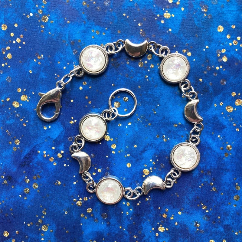 Fashion Bohemia Silver Moon Hippie Bracelet