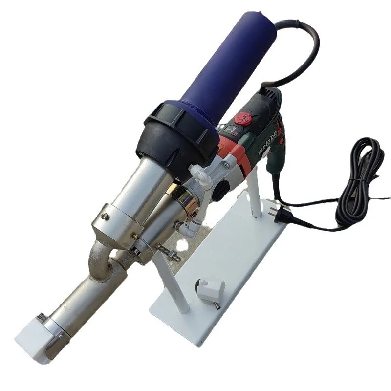 

Handheld extrusion plastic welding, large diameter pipe fitting extrusion type