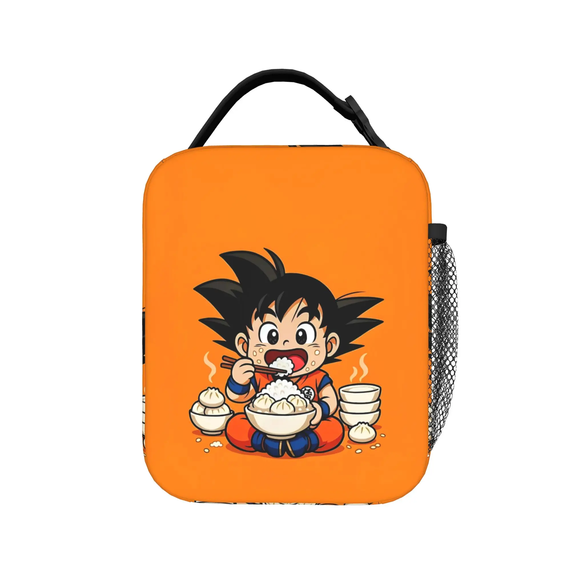 Silhouette Goku Dragon Ball Lunch Bag  Cute Lunch Box For Child  Outdoor Picnic Cooler Bag Waterproof Tote Food Bags