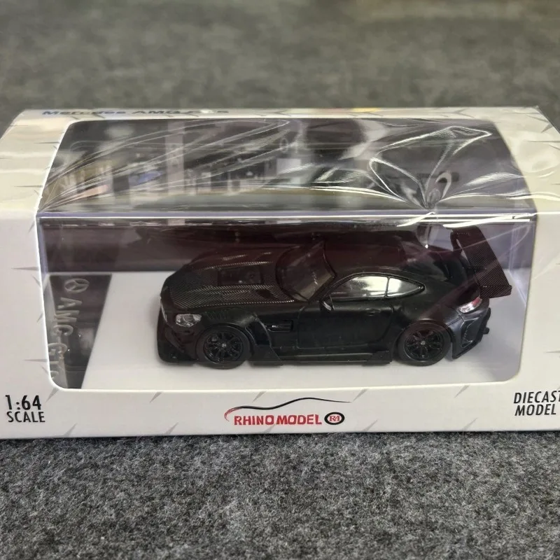 다이캐스트 모델 자동차 Rhino 모델 1/64 메르세데스 AMG GT S 합금 모델 자동차 장난감 소년용 오리지널 박스