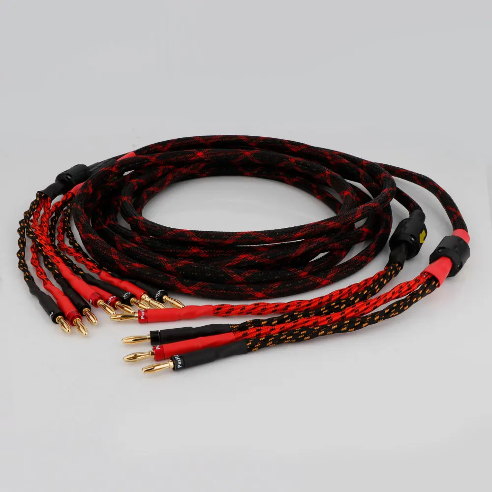

Western Electric 16 Cores Oxygen-Free Copper OFC Audio HiFi Speaker Cable Amplifier Banana Plug 2 out of 4 Speaker Cable