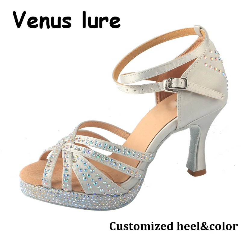 Woman Latin Dance Shoes Ballroom Dancing Shoes Tango High Heels Dance Shoes Waterproof Platform Dance Sneakers Women's Sandals