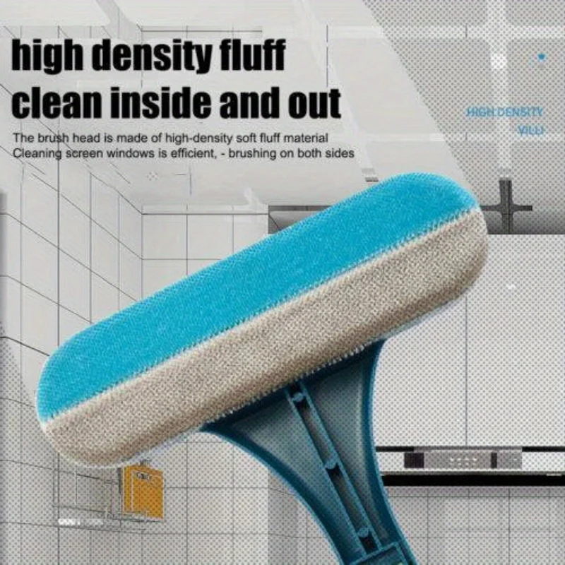 Środek do czyszczenia ekranów 2w1 Szczotka do czyszczenia okien Czyszczenie szkła na mokro i na sucho Podwójne