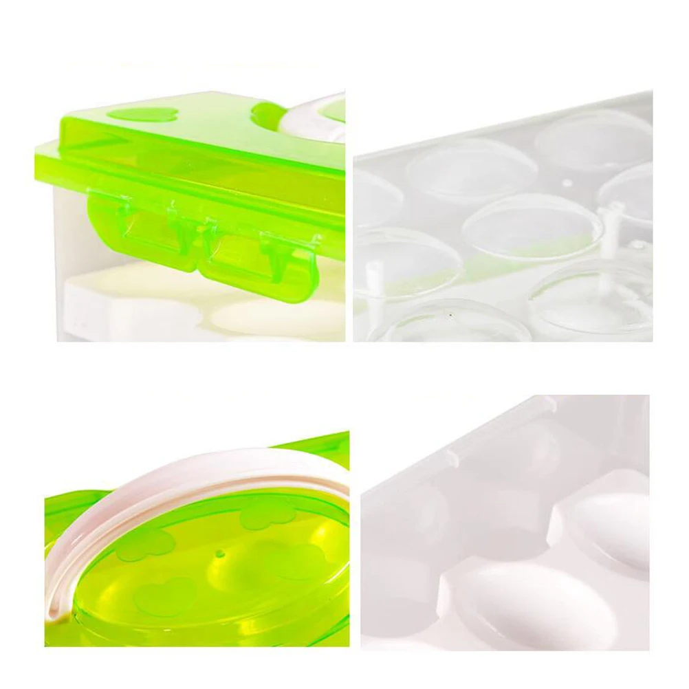 

Egg Storage Box Double-layer Egg Storage Box Storage Box for Refrigerator Fresh Box Fresh-keeping Storage Box