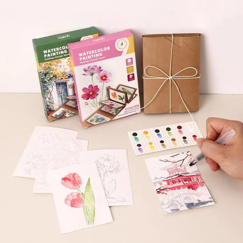 conjunto-de-pintura-em-aquarela-com-9-folhas-conjunto-livro-de-armazenamento-dobravel-para-pintura-em-aquarela-com-caneta-presente-de-aniversario-presente-de-festa