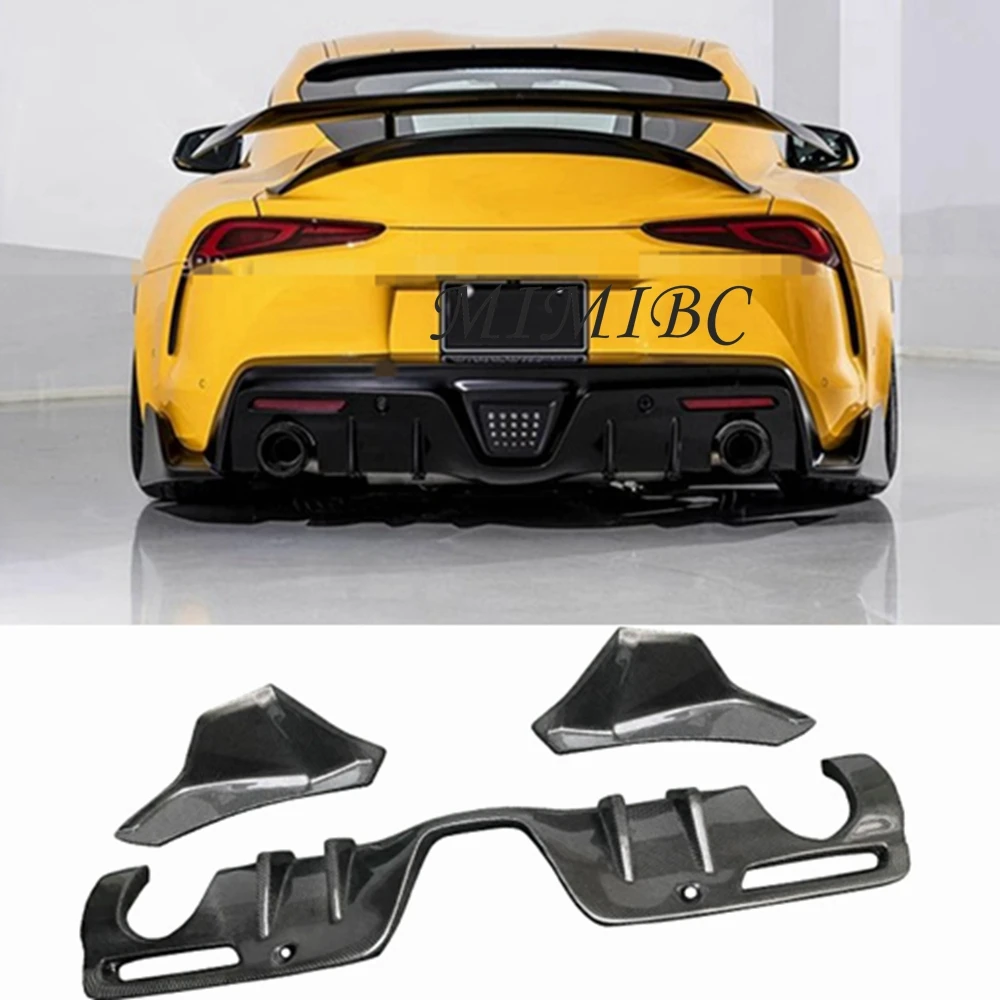 

FOR Toyota Supra A90 A91 AG Style carbon fiber Diffuser Back lip bumper wrap corner chin spoiler upgrade body kit 2020+