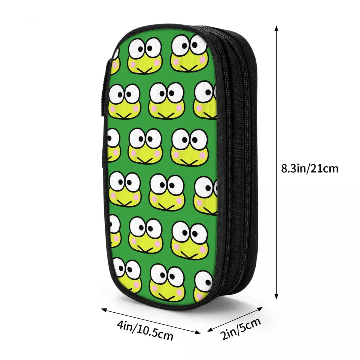 Lovely Keroppi portamatite con Logo anteriore e posteriore portapenne portapenne per bambini grandi borse portaoggetti per studenti cancelleria con