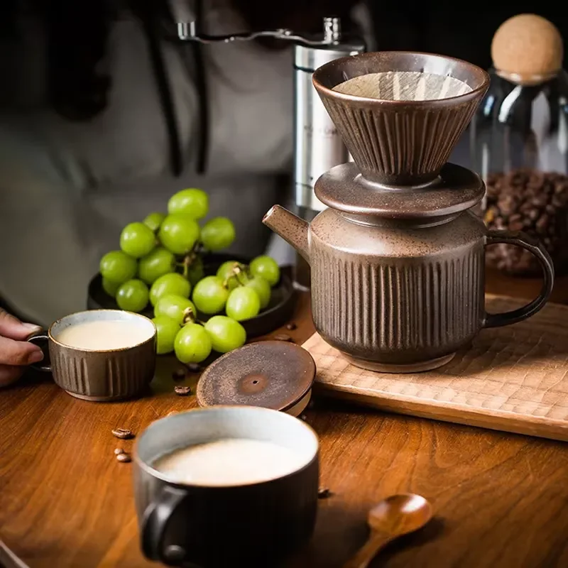 Portable Manual Ceramic Coffee Maker Set with Drip Filter and Cup for Home Travel Latest Design Custom Portable Brewing Kit