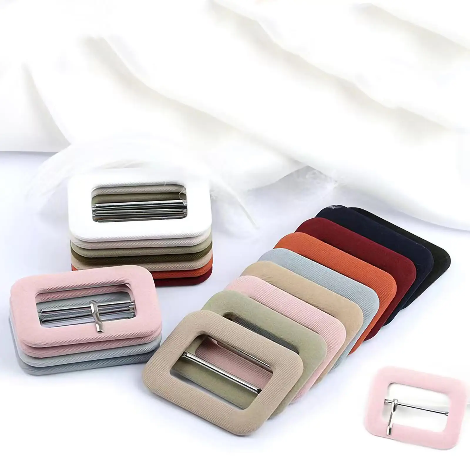 2Pcs 35/45/50mm Metal Tri-Glide Pin Buckle Waistband Slider Adjustable Clasp for Bag Strap Belt Buckles DIY Sewing Accessories