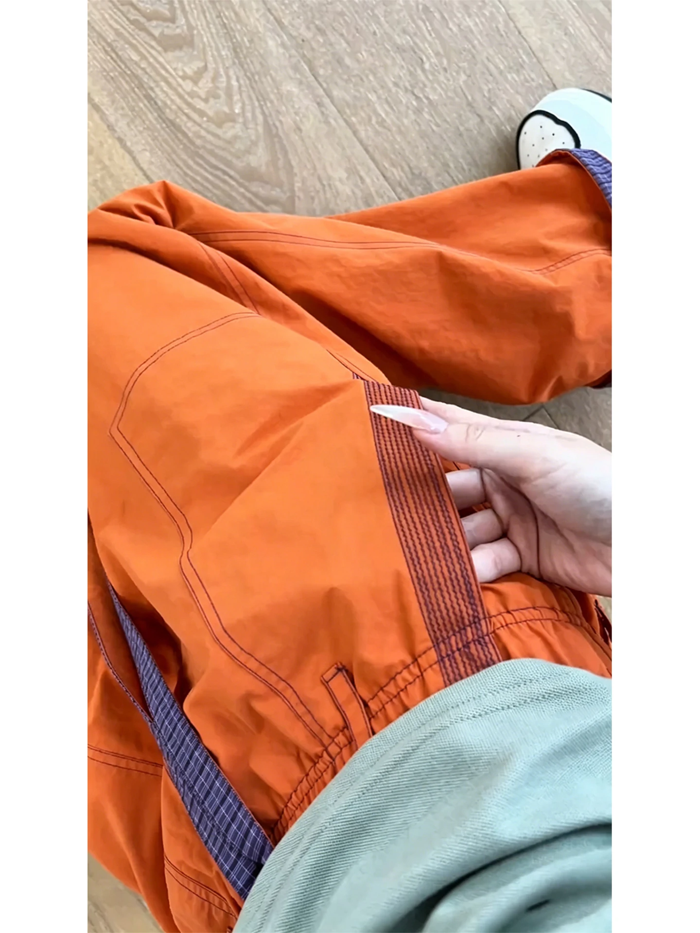 

Men's Sporty Quick-Dry Straight Leggings Summer Outdoor Climbing Fleece Soft Pants Functional Foldable Trousers