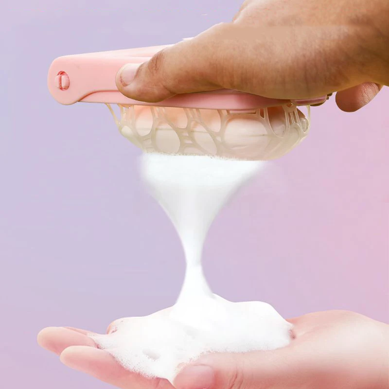 1pcs Multifunctional Soap Bubble Box High Elasticity Mesh Soap Drain Box Soap Storage Box Household Cleaning Tools