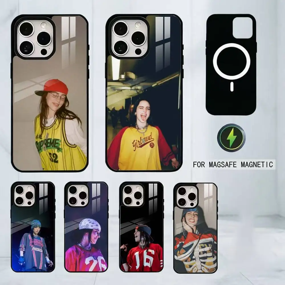 

Hot LUNCH B-BILLIES SINGER Phone Case For iPhone17,16,15,14,13,12,11 Plus,Pro Magnetic with Magsafe Wireless Charging