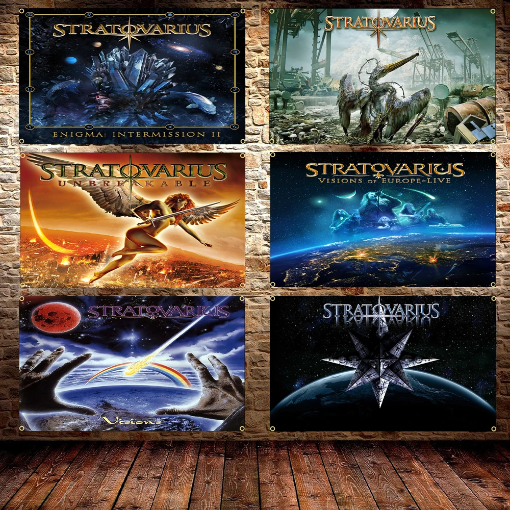 Stratovarius Band Flag Polyester Printed Melodic Power Metal Music Banner 60x90CM/90x150CM for Decor