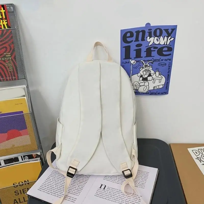 

Women Canvas School Backpack for Teenagers Girls Travel School Bag Female Large Capacity Casual Bookbag