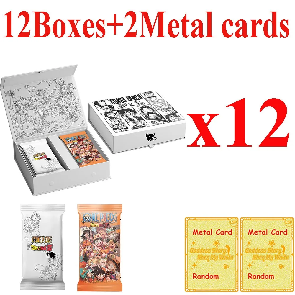 

New One Piece And Dragon Ball Card Anime Luffy Zoro Nami Chopper Son Goku GR PR Collection Card Kids Toy Christmas Birthday Gift